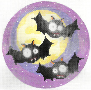 click here to view larger image of 13 Days of Halloween - Vampire Bats (hand painted canvases)