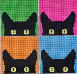 click here to view larger image of Warhol Cats - 13M (hand painted canvases)