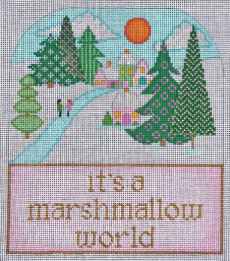 click here to view larger image of It's a Marshmallow World (hand painted canvases)