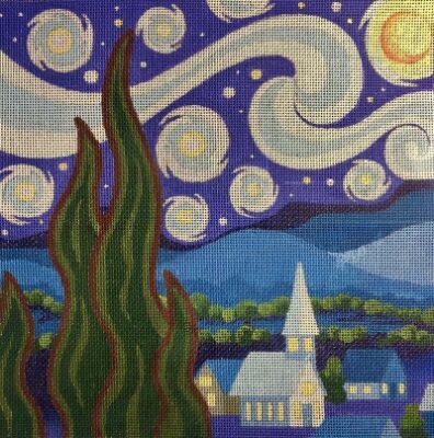 click here to view larger image of Starry Night - Large (hand painted canvases)