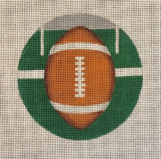 click here to view larger image of Football Ornament (hand painted canvases)