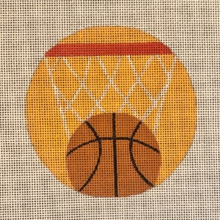 click here to view larger image of Basketball Ornament (hand painted canvases)
