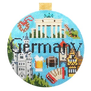 click here to view larger image of Travel Round - Germany (hand painted canvases)