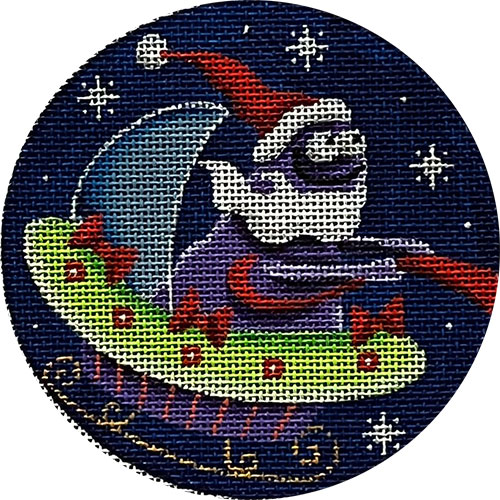 click here to view larger image of Alien Santa (hand painted canvases)