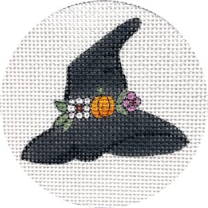 click here to view larger image of Round Witch Hat (hand painted canvases)