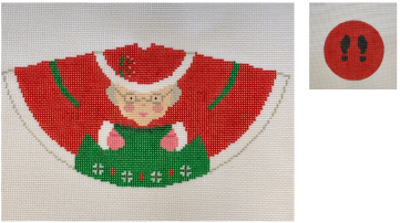 click here to view larger image of Mrs Claus - 3d cone w/Feet (hand painted canvases)