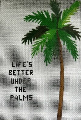 click here to view larger image of Life's Better (hand painted canvases)