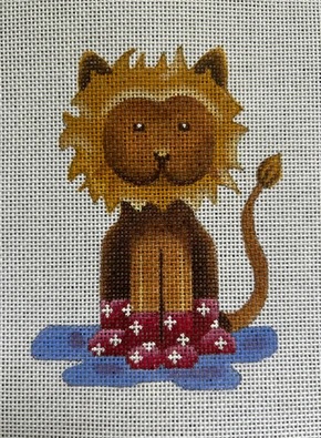 click here to view larger image of Lion in Boots (hand painted canvases)