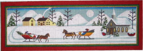 click here to view larger image of Country Winter (hand painted canvases)