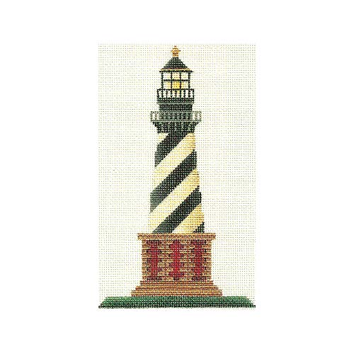 click here to view larger image of Striped Lighthouse (hand painted canvases)