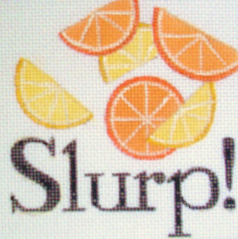 click here to view larger image of Slurp (hand painted canvases)