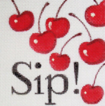 click here to view larger image of Sip (hand painted canvases)