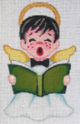 click here to view larger image of Boy Choir Singer (hand painted canvases)