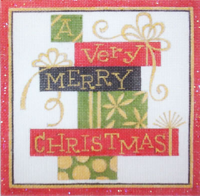 click here to view larger image of Very Merry Christmas, A (hand painted canvases)