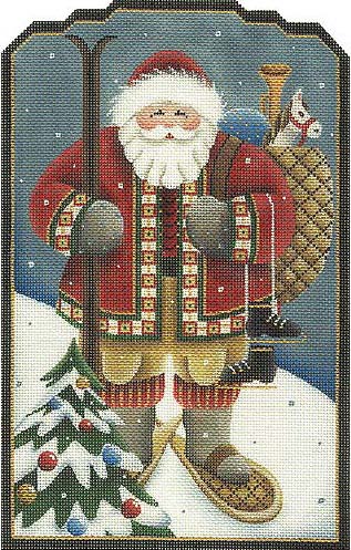 click here to view larger image of Alpine / Swiss Santa (hand painted canvases)