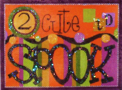 click here to view larger image of 2 Cute To Spook (hand painted canvases)