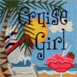 click here to view larger image of Cruise Girl (hand painted canvases)