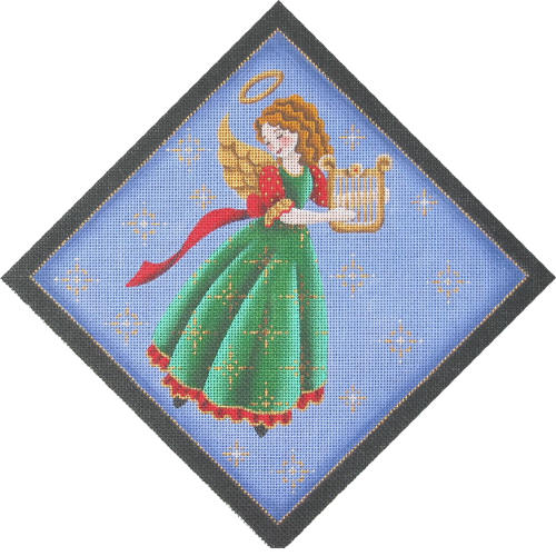 click here to view larger image of Harp Angel (hand painted canvases)