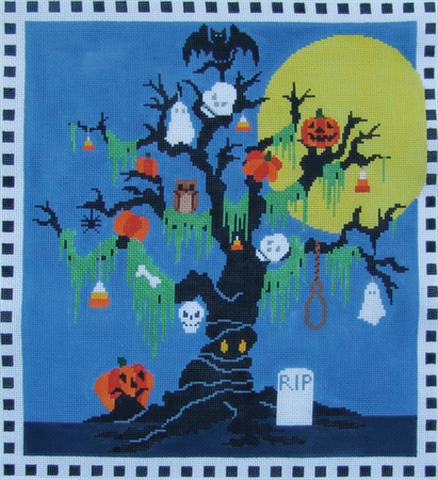 click here to view larger image of Spooky Tree (hand painted canvases)