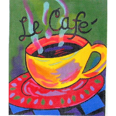 click here to view larger image of Le Cafe (hand painted canvases)