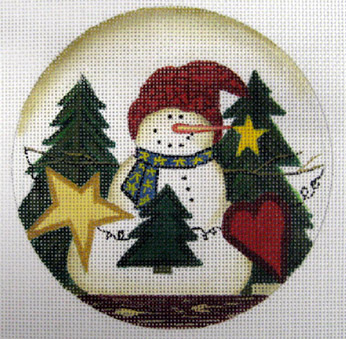click here to view larger image of Snowman Holidays (hand painted canvases)