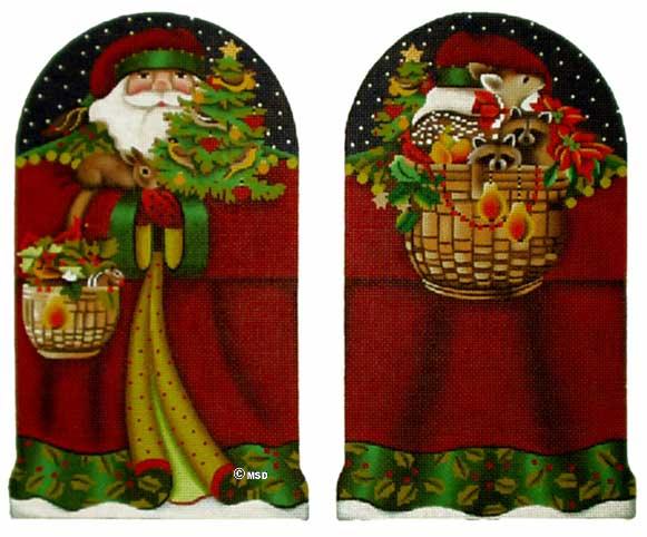 click here to view larger image of Forest Santa Claus -13 mesh (hand painted canvases)