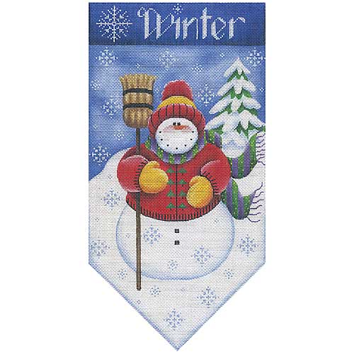 click here to view larger image of Winter Banner (hand painted canvases)