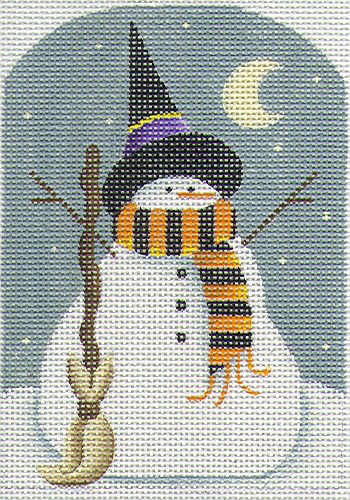 click here to view larger image of Halloween Snowman (hand painted canvases)