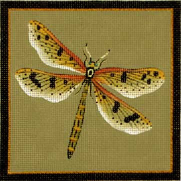 click here to view larger image of Golden Dragonfly (hand painted canvases)