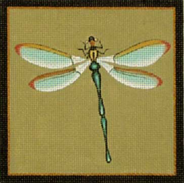click here to view larger image of Blue Dragonfly (hand painted canvases)
