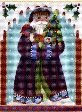 click here to view larger image of Fancy Santa (hand painted canvases)