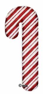 click here to view larger image of Classic Candy Cane (hand painted canvases)