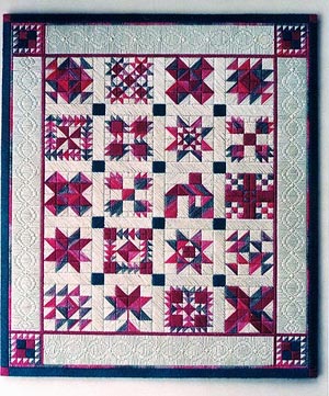 click here to view larger image of Sampler Quilt (counted canvas work)