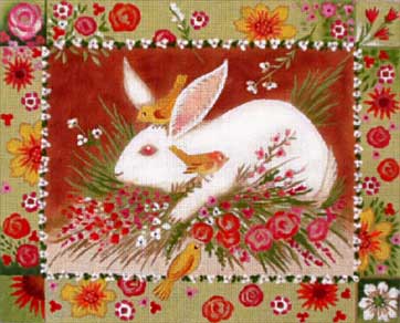 click here to view larger image of Spring Bunny (hand painted canvases)