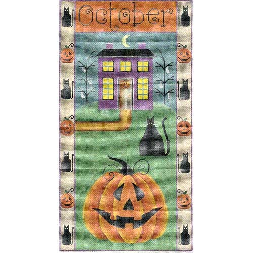 click here to view larger image of October Folk Banner (hand painted canvases)