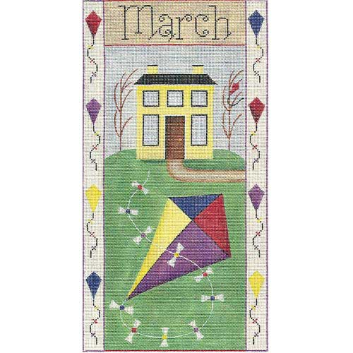 click here to view larger image of March Folk Banner (hand painted canvases)