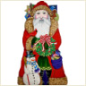 click here to view larger image of Santa w/Snowman (hand painted canvases)