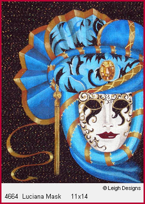click here to view larger image of Luciana Mask (hand painted canvases)