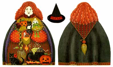 click here to view larger image of Big Bad Witch - 18 mesh (hand painted canvases)