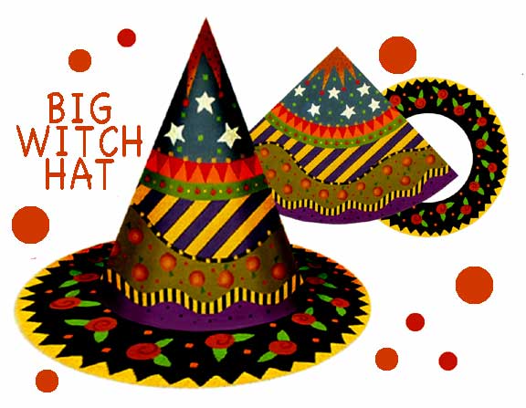 click here to view larger image of Big Witch Hat (hand painted canvases)