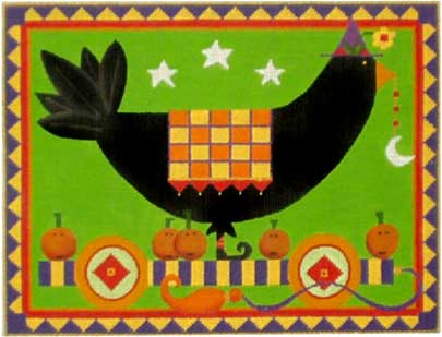 click here to view larger image of Halloween Crow Pull Toy (hand painted canvases)