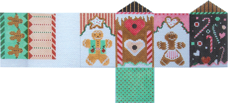 click here to view larger image of Whimsey Gingerbread House (hand painted canvases)