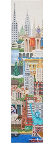 click here to view larger image of Bell Pull - New York (hand painted canvases)
