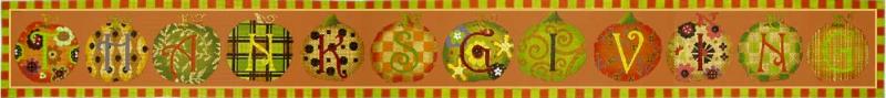 click here to view larger image of Thanksgiving Banner (hand painted canvases)