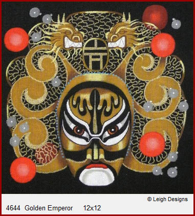 click here to view larger image of Golden Emperor  - Drama Dragon (hand painted canvases)