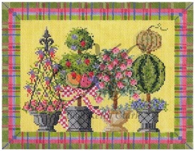 click here to view larger image of Summertime Topiaries Stitch Guide (books)