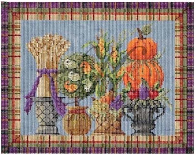 click here to view larger image of Autumn Topiaries Stitch Guide (books)
