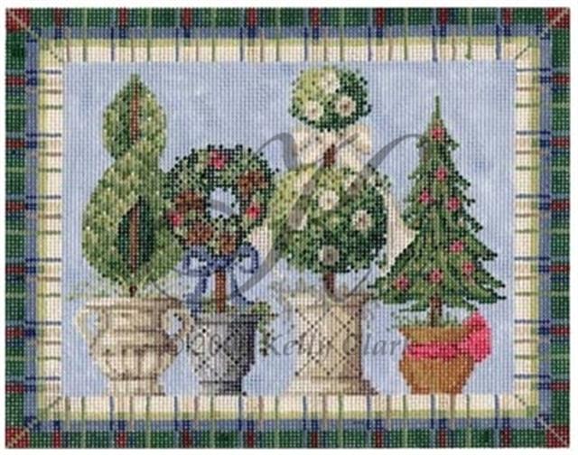 click here to view larger image of Winter Topiaries Stitch Guide (books)