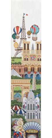 click here to view larger image of Bell Pull - Paris (hand painted canvases)