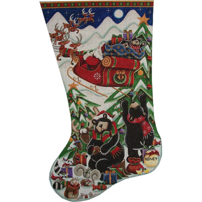 click here to view larger image of Stowe Aways Stocking - 13M (hand painted canvases)